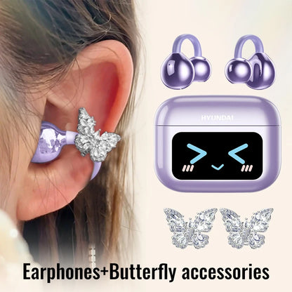 EchoGrip™ M100 ENC Ear Clip Earphones – Style, Sound, and Smart Control