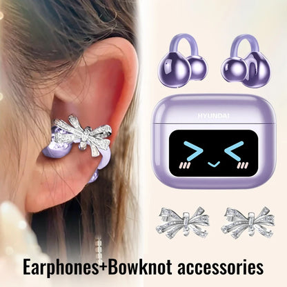 EchoGrip™ M100 ENC Ear Clip Earphones – Style, Sound, and Smart Control