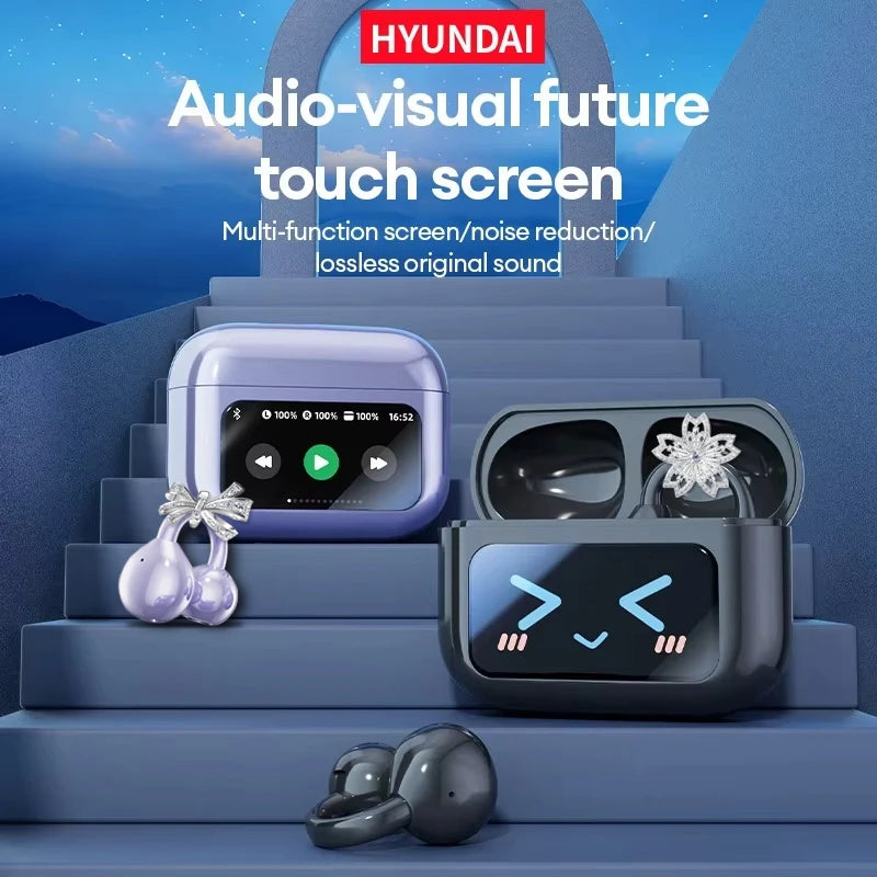EchoGrip™ M100 ENC Ear Clip Earphones – Style, Sound, and Smart Control