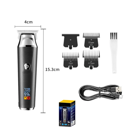 ZeroBlade™ Pro: Cordless 7000RPM Hair Trimmer with LCD Display